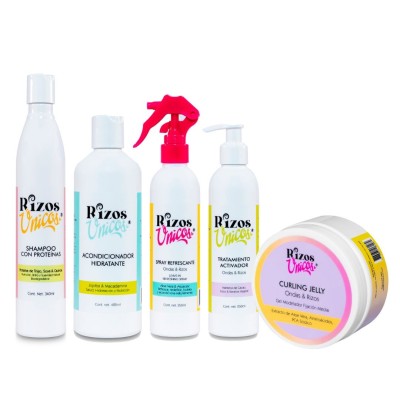 Kit 4: Rutina 5 Pasos para Rizos y Ondas