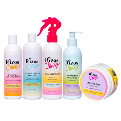 Kit 4: Rutina 5 Pasos para Rizos y Ondas